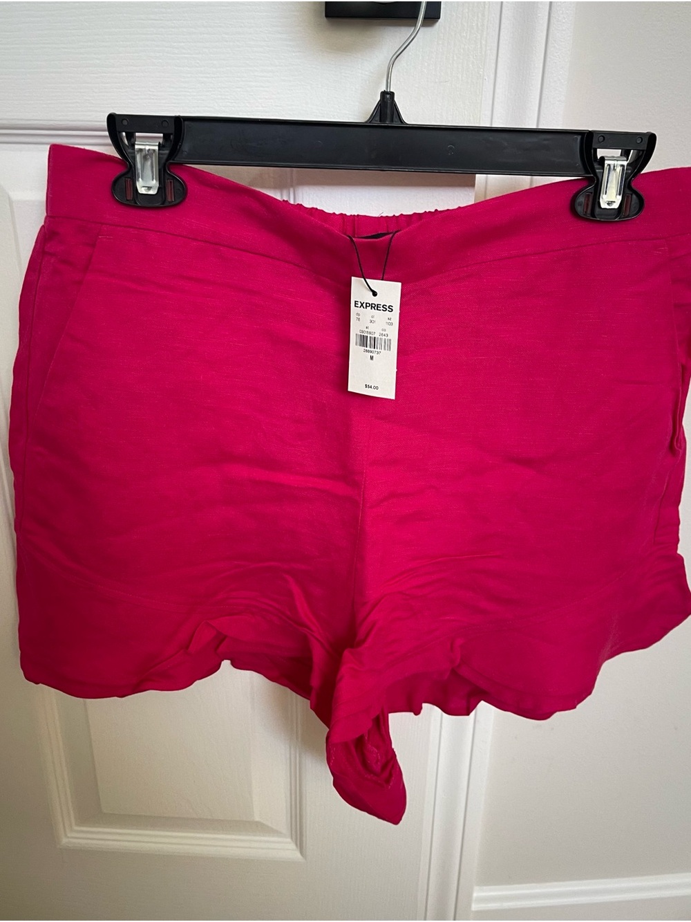 Express linen blend Pink Women's Shorts